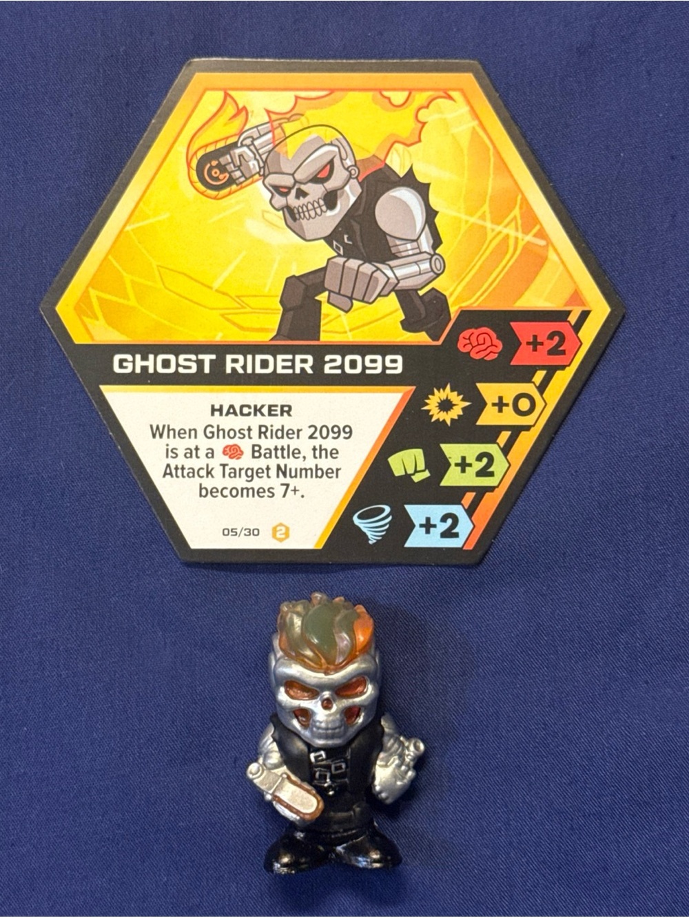 Funko Marvel Battleworld Ghost Rider 2099 Figure w/ Card Series 2 2021